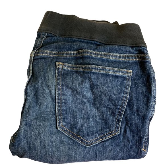 Old Navy Maternity Low Rise Boot Cut Knit Panel Womens Jeans Tag 30 Blue W30xL31 - Picture 10 of 12